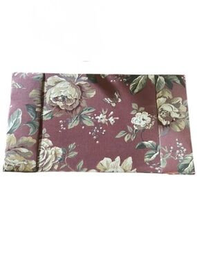 Vintage Raymond Waites Collection Floral Fabric Desk Protector